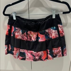 Floral Black and Pink Women's Skirt